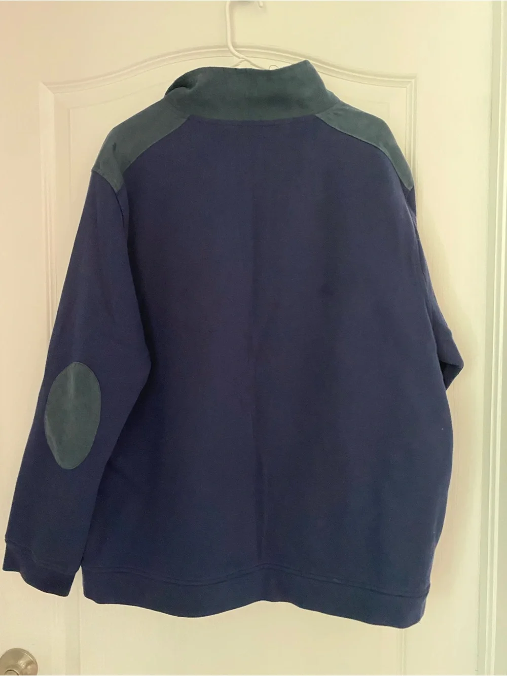 Tasso Elba Navy Zip-Up Fleece Jacket